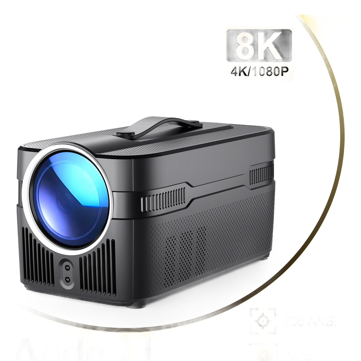 Vidéoprojecteur courte focale 1080p à mise au point automatique, vue principale