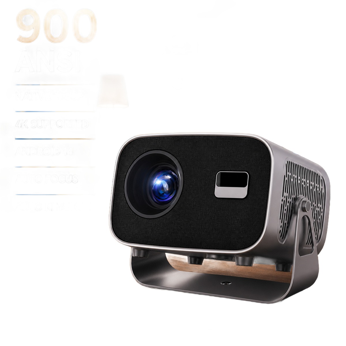 Vidéoprojecteur portable 900 lumens ANSI sur pied rotatif à 360°, vue principale