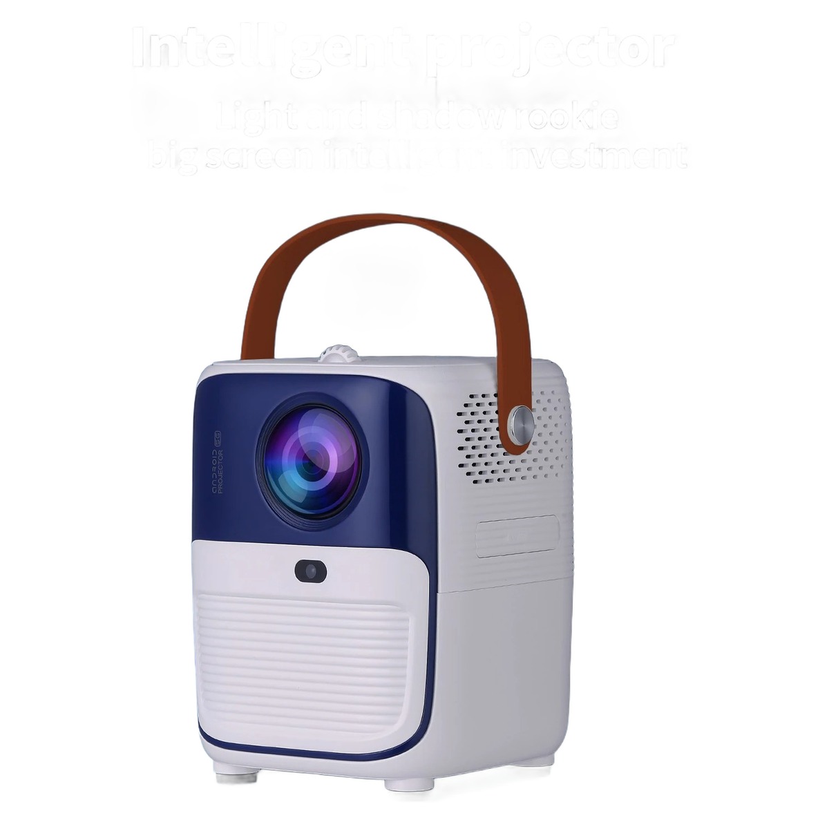 Vidéoprojecteur portable à poignée, 1080p natif et Android 11, vue principale