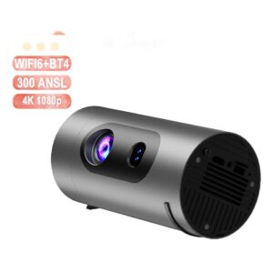 Vidéoprojecteur portable cylindrique alimenté en USB-C PD 65 W, vue principale