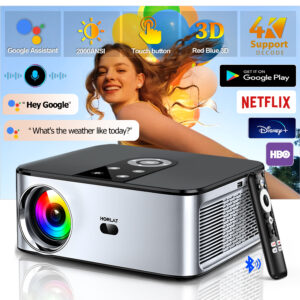 Vidéoprojecteur portable extérieur avec mise au point auto, vue principale
