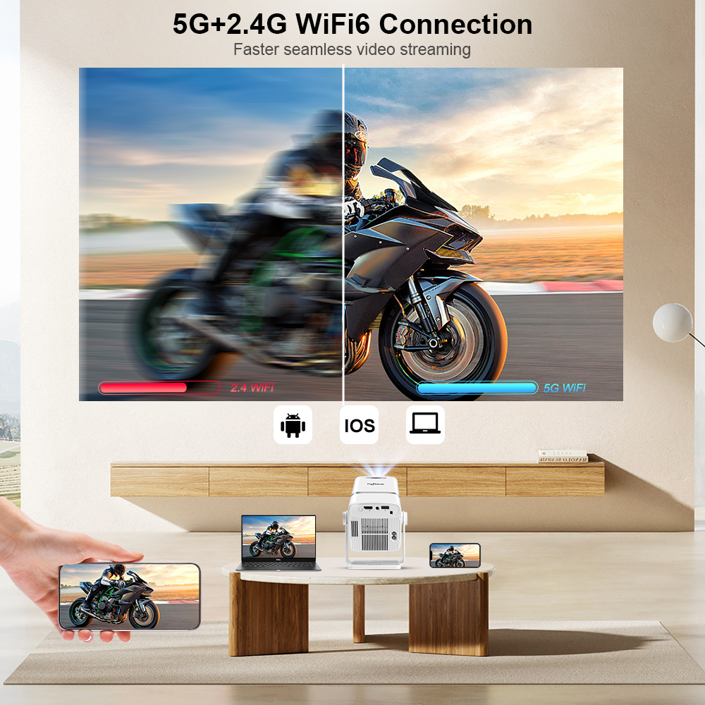 Vidéoprojecteur portable Full HD pour cinéma maison, detail