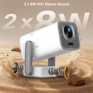 Vidéoprojecteur portable LED Full HD avec lecture 3D, vue arriere