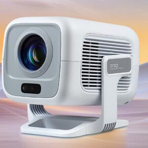 Videoprojecteur portable, mini Projecteur X3Plus HD 1080P, WiFi6, vue de face