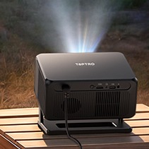 Videoprojecteur portable, projecteur 4K 1080P FHD avec autofocus, vue principale