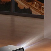 Videoprojecteur portable, projecteur 4K 1080P FHD avec autofocus, vue arriere