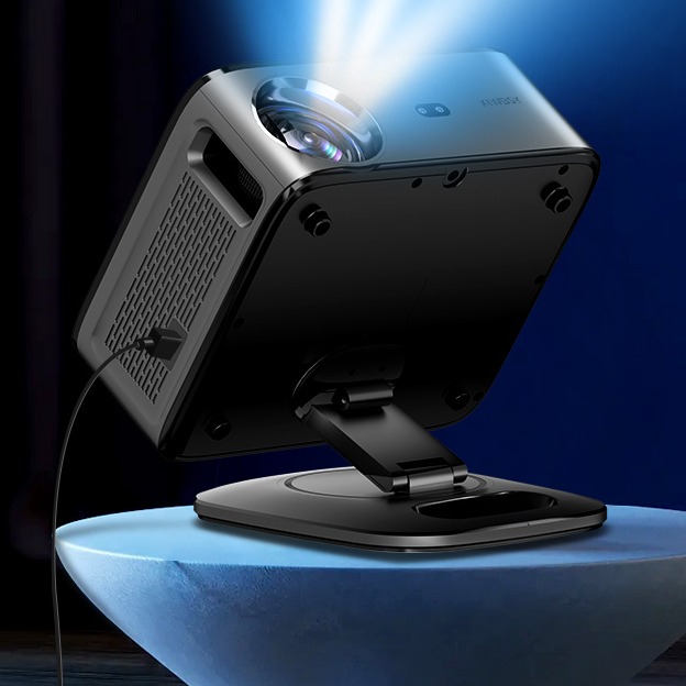 Videoprojecteur portable, projecteur Google TV Android 14.0, vue de face