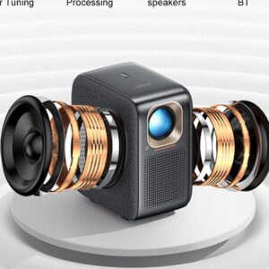 Videoprojecteur portable, vidéo projecteur T100 Full HD, Android, 850, vue de face