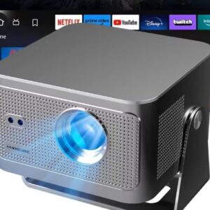 Videoprojecteur portable, vidéoprojecteur HY350GT 900 Google TV 1080p, vue de face