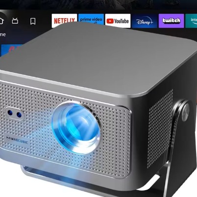 Videoprojecteur portable, vidéoprojecteur HY350GT 900 Google TV 1080p, vue de face