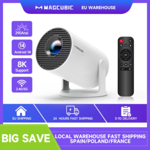 Vidéoprojecteur portable Wi-Fi 6 double bande, vue principale
