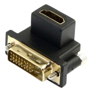 Adaptateur DVI HDMI coudé à 90 degrés, DVI mâle vers HDMI femelle, vue principale