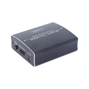 Adaptateur péritel HDMI en boîtier compact, sortie 720p ou 1080p, vue de face