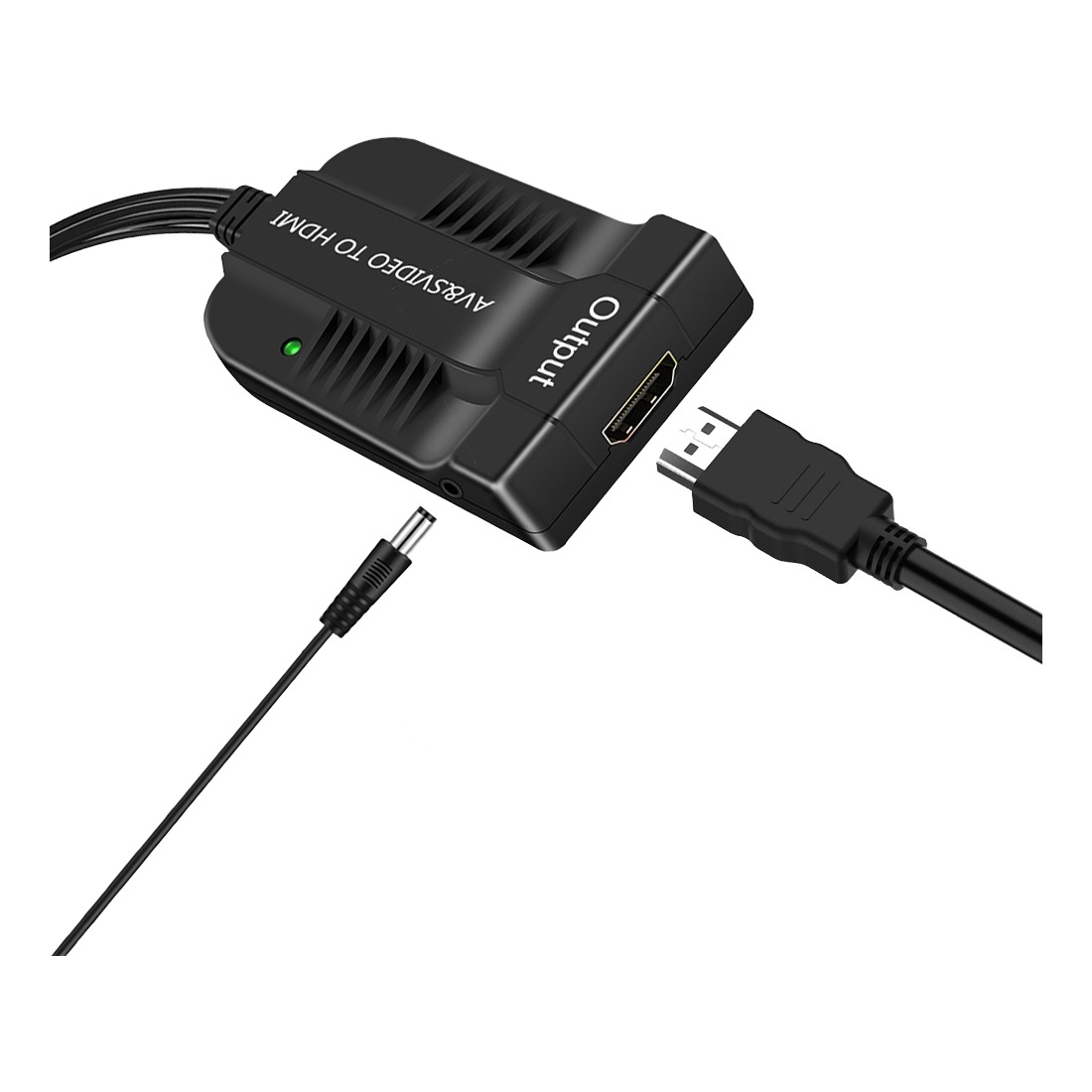 Adaptateur S-vidéo HDMI et AV composite, sortie 720p ou 1080p, vue principale