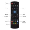 Air mouse avec clavier et apprentissage infrarouge, récepteur USB, vue principale