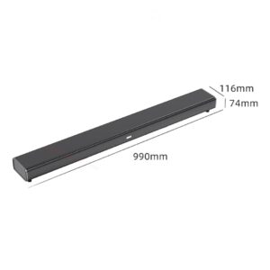Barre de son Bluetooth 5.3 de 99 cm, entrée HDMI, double grave intégré, vue principale