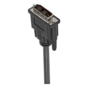 Câble DVI-D single link 1,8 m, DVI 18+1 mâle vers mâle, vue de trois quarts