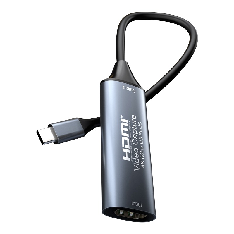 Carte de capture HDMI 4K à 60 Hz, sortie USB 3.0 ou USB-C, vue principale