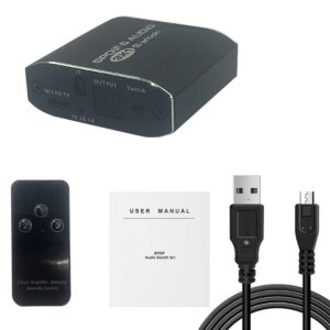 Commutateur optique audio 3 entrées 1 sortie, avec télécommande, vue principale