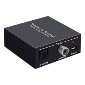 Convertisseur coaxial optique bidirectionnel, audio numérique TOSLINK, vue principale