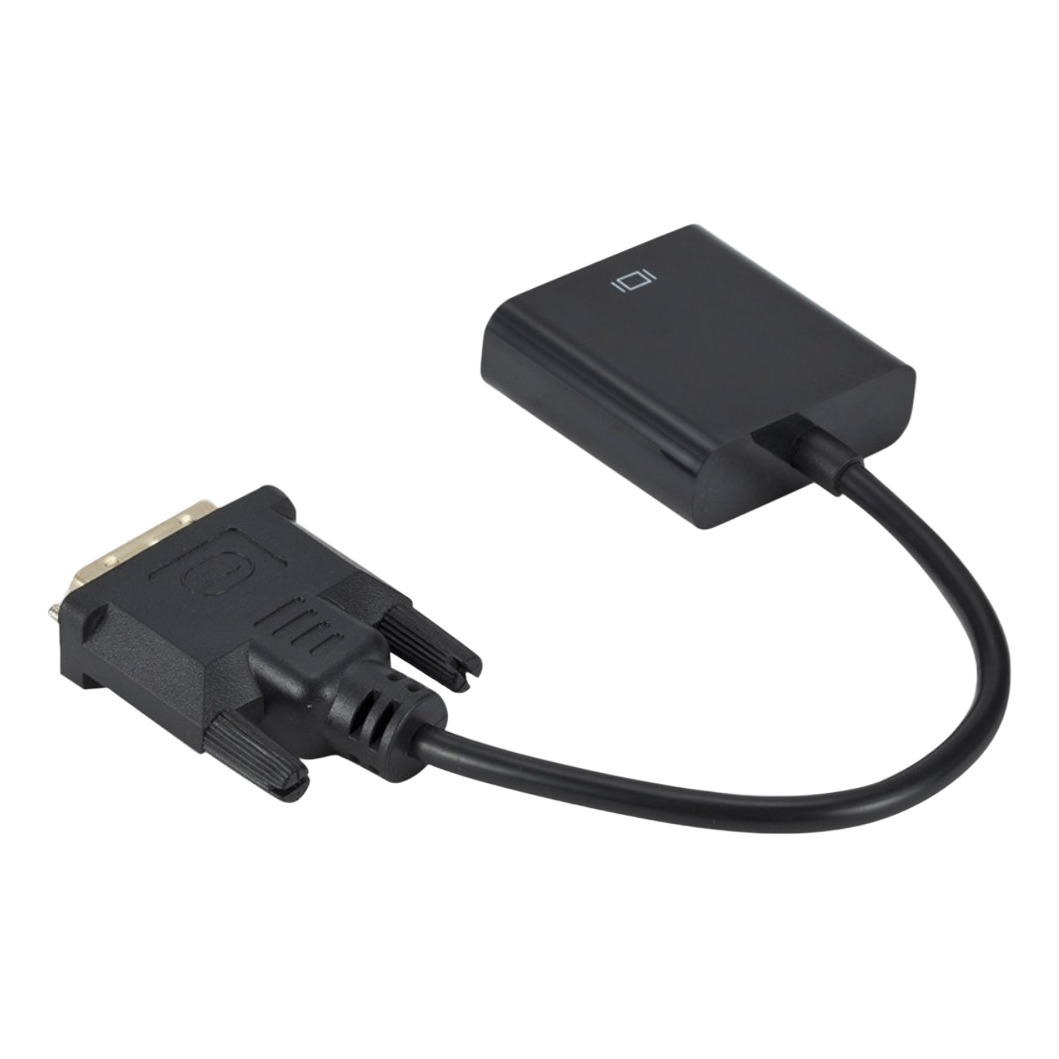 Convertisseur DVI VGA actif, entrée DVI-D 24+1 vers sortie VGA, 1080p, vue de face