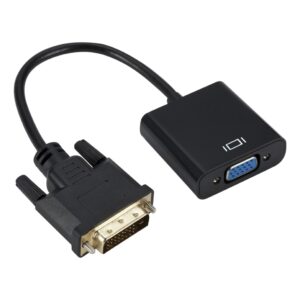 Convertisseur DVI VGA actif, entrée DVI-D 24+1 vers sortie VGA, 1080p, vue arriere