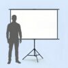 Écran de projection sur trépied avec sac, de 60 à 120 pouces, vue principale