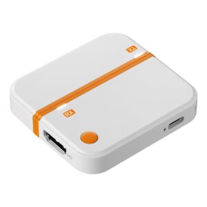 Émetteur HDMI sans fil USB-C et récepteur pour vidéoprojecteur, vue de trois quarts