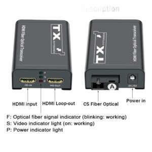 Extendeur HDMI sur fibre optique SC, 1080p jusqu'à 3 km, detail