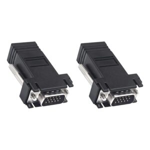 Extendeur VGA sur câble réseau RJ45, paire d'adaptateurs jusqu'à 20 m, vue principale