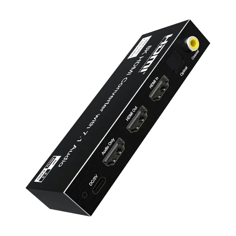 Extracteur audio HDMI 2.1 8K, sorties optique, coaxiale et 7.1, vue principale