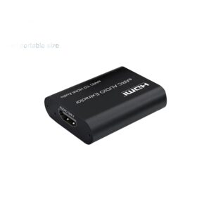 Extracteur audio HDMI ARC et EARC pour ampli home cinéma, vue de trois quarts