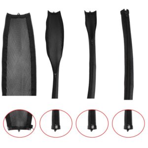 Gaine câble à fermeture éclair de 1 m, diamètre 20 à 35 mm, vue de face