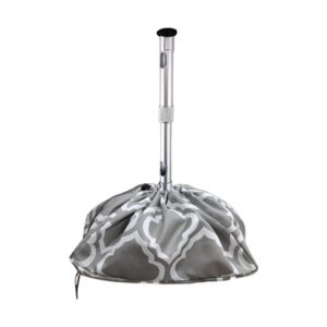 Housse vidéoprojecteur anti-poussière pour pose au plafond, motif gris, vue de face