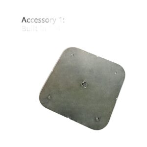 Plaque de fixation pour HY320, filetage 1/4 et patin antidérapant, vue de trois quarts