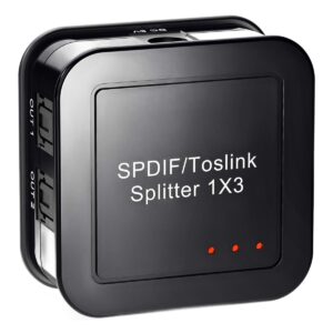 Répartiteur optique TOSLINK 1 entrée 3 sorties, audio numérique, vue principale