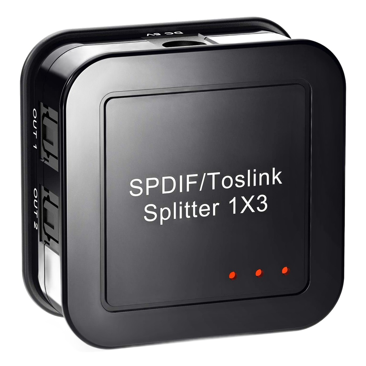 Répartiteur optique TOSLINK 1 entrée 3 sorties, audio numérique, vue principale