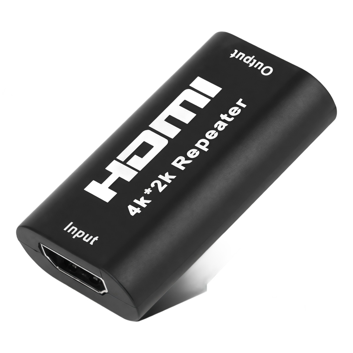 Répéteur HDMI 4K pour câble vidéoprojecteur, jusqu'à 40 m en 1080p, vue de trois quarts