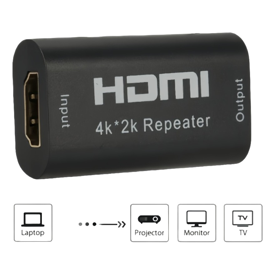 Répéteur HDMI 4K pour câble vidéoprojecteur, jusqu'à 40 m en 1080p, detail