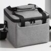 Sac de rangement vidéoprojecteur cubique en tissu Oxford, gris ou noir, vue principale