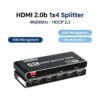 Splitter HDMI 4K 60 Hz 1 entrée 4 sorties pour vidéoprojecteur, vue principale