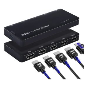 Splitter HDMI 8K 1 entrée 4 sorties, version 8K ou 4K 120 Hz, vue principale
