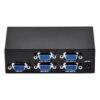 Splitter VGA 1 entrée 4 sorties, boîtier alimenté 200 MHz, vue principale