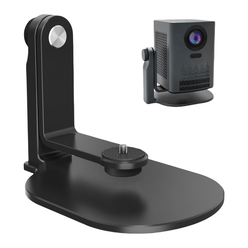 Support vidéoprojecteur de bureau en L, rotation 360 degrés, vue arriere