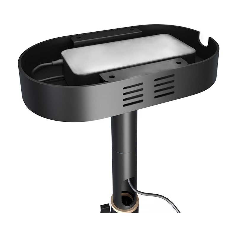 Support vidéoprojecteur plafond à plateau et adaptateur caché, vue principale