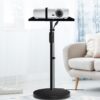 Support vidéoprojecteur sur pied à socle rond, plateau 34 x 24 cm, vue principale