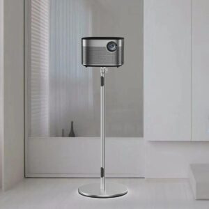Support vidéoprojecteur sur pied en aluminium à socle rond, vue principale