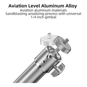 Support vidéoprojecteur sur pied en aluminium à socle rond, vue arriere
